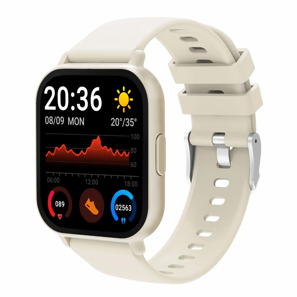 Denver SWC-176BE Smartwatch – Beige / aktivitetsur / treningsur