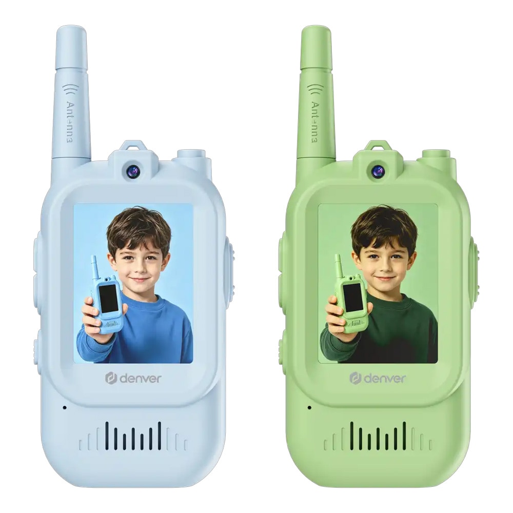Denver WTV-462BUGN Walkie-talkie med LCD-skjerm / videowalkie-talkie / radiotelefon med skjerm