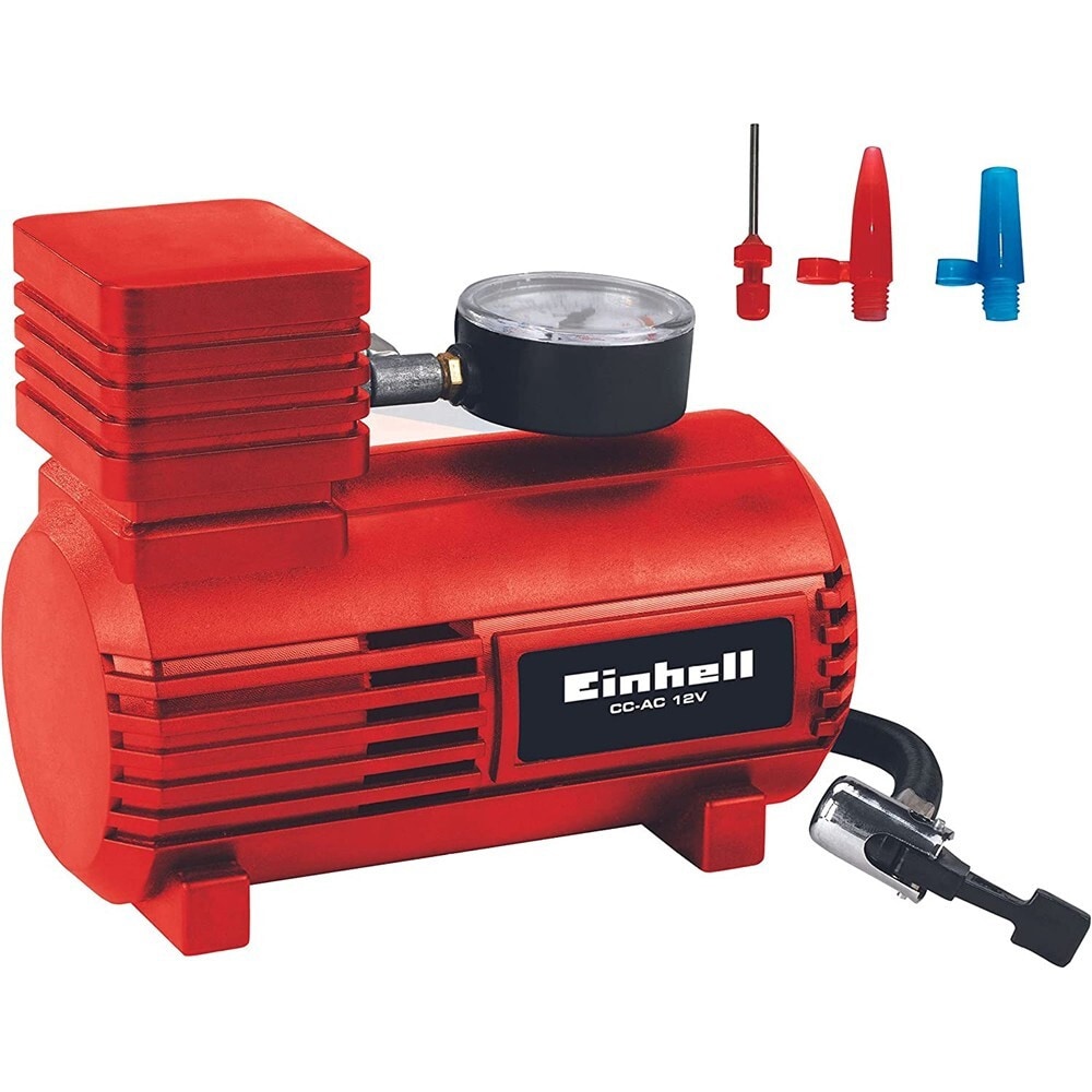 Einhell bilkompressorer CC-AC 12V / 12 V-bilkompressor / dekkpumpe med manometer
