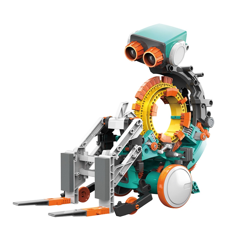 Construct & Create 5-i-1 mekanisk programmeringsrobot / mekanisk programmeringsrobot / pedagogisk byggeprosjekt