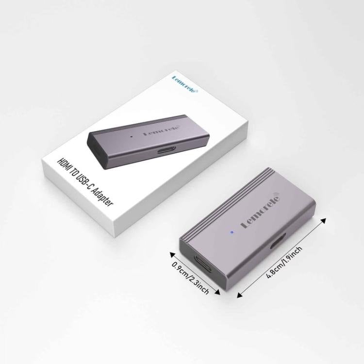Lemorele LD48L USB-C-hub / dokkingstasjon med 4K HDMI, PD-lading, USB og SD/TF-kortleser