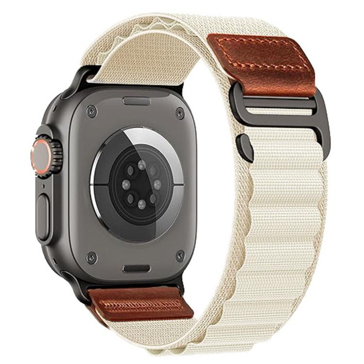Nylonarmbånd til Apple Watch 44/45/46/49 mm – Starlight / Alpina Loop / Nylonarmbånd