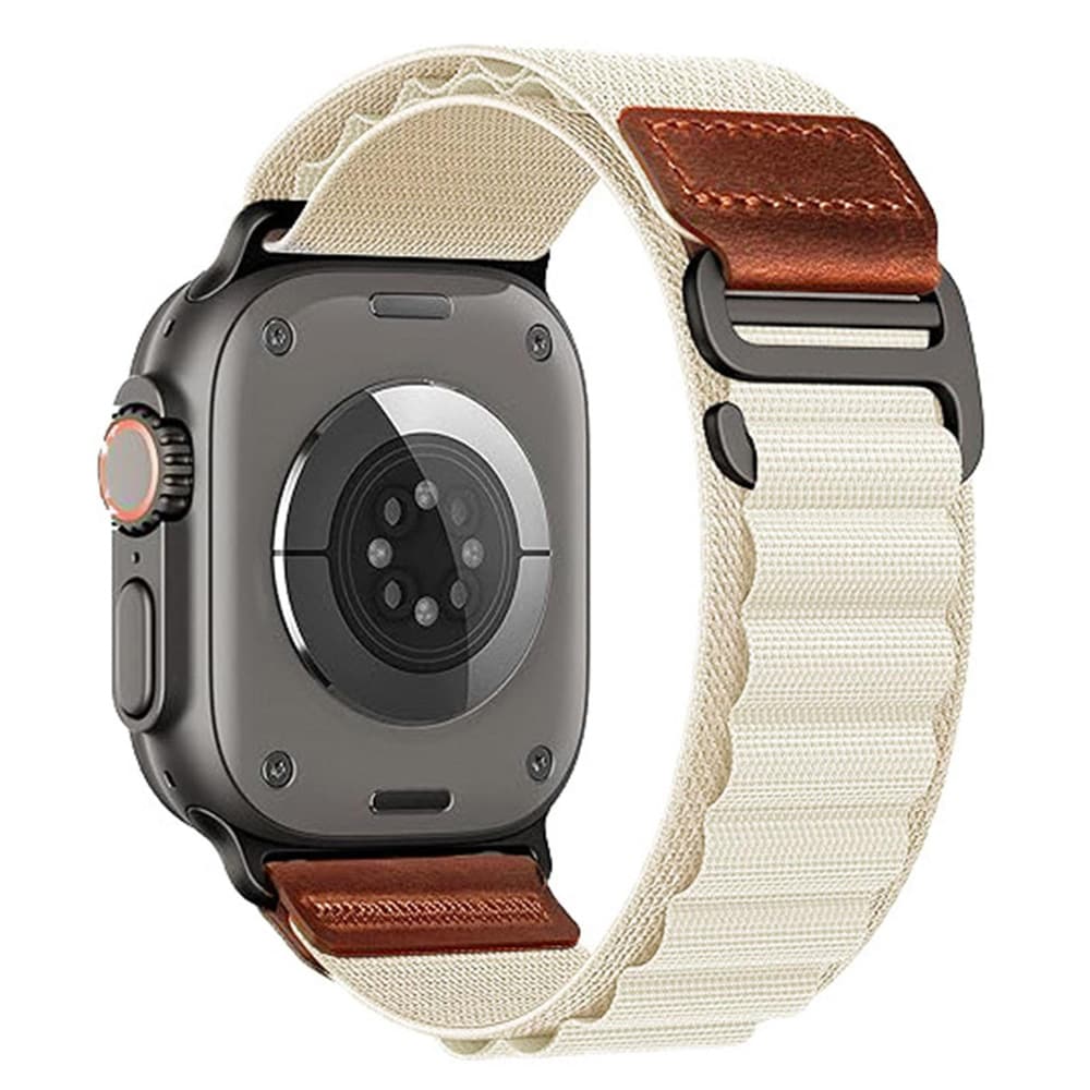 Nylonarmbånd til Apple Watch 38–40–41–42 mm – Starlight – Nylonarmbånd – Sportarmbånd