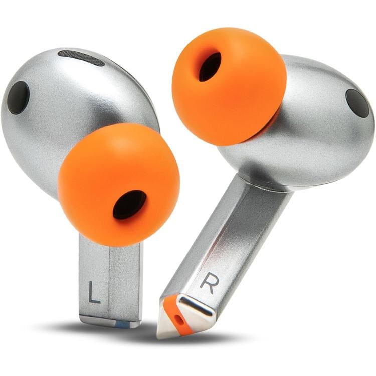 Ørepropper i minneskum, 4 par til Galaxy Buds3/Buds4 Pro – Oransje / Ørepropper