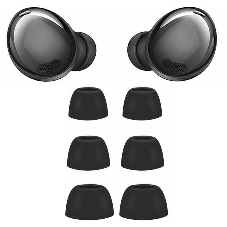 Silikonørepropper, 3 par til Galaxy Buds Pro – Svart / Silikonpropper / Reservepropper