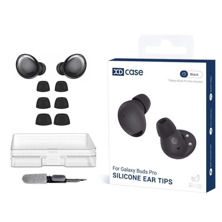 Silikonørepropper, 3 par til Galaxy Buds Pro – Svart / Silikonpropper / Reservepropper