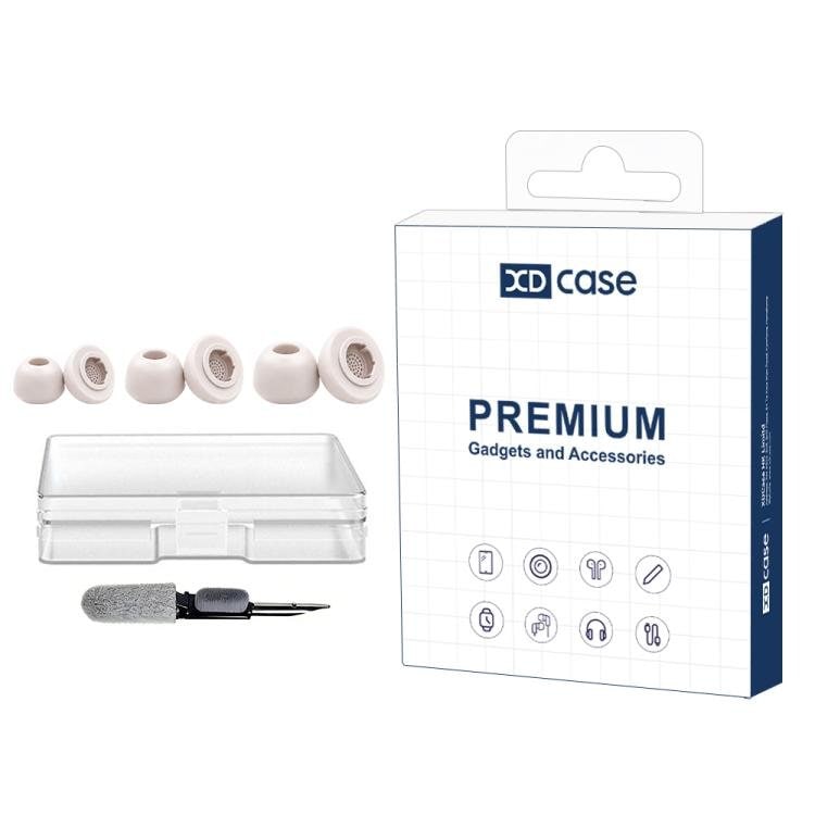 Silikonørepropper, 3 par med oppbevaringseske til Galaxy Buds3/Buds4 Pro – Dustrosa / Ørepropper