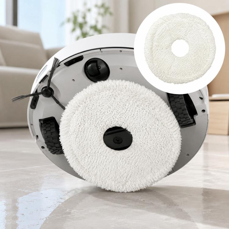 Moppeklut til Ecovacs Deebot X1 Omni/Turbo/X1S Pro – Hvit / Robotmopp / Reservemopp