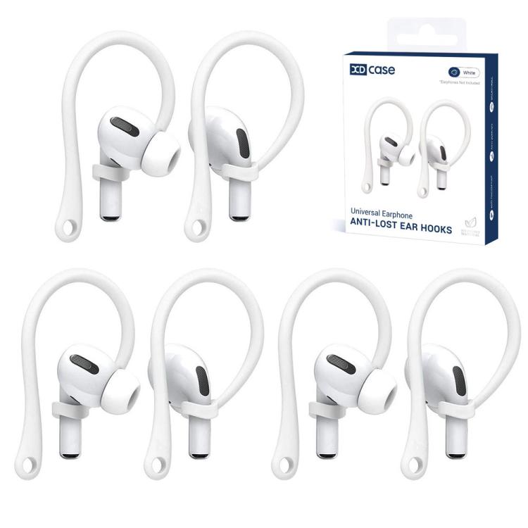 Ørepropper i silikon, 3 par til AirPods og Galaxy Buds – Hvit / Ørepropper / Ørebøyler