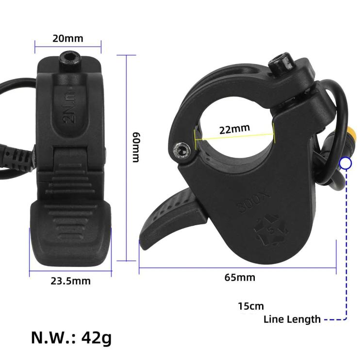 Gassregulator (tommegass) til Kukirin G3 Pro / Tommegassregulator / Gasshåndtak til elektrisk sparkesykkel