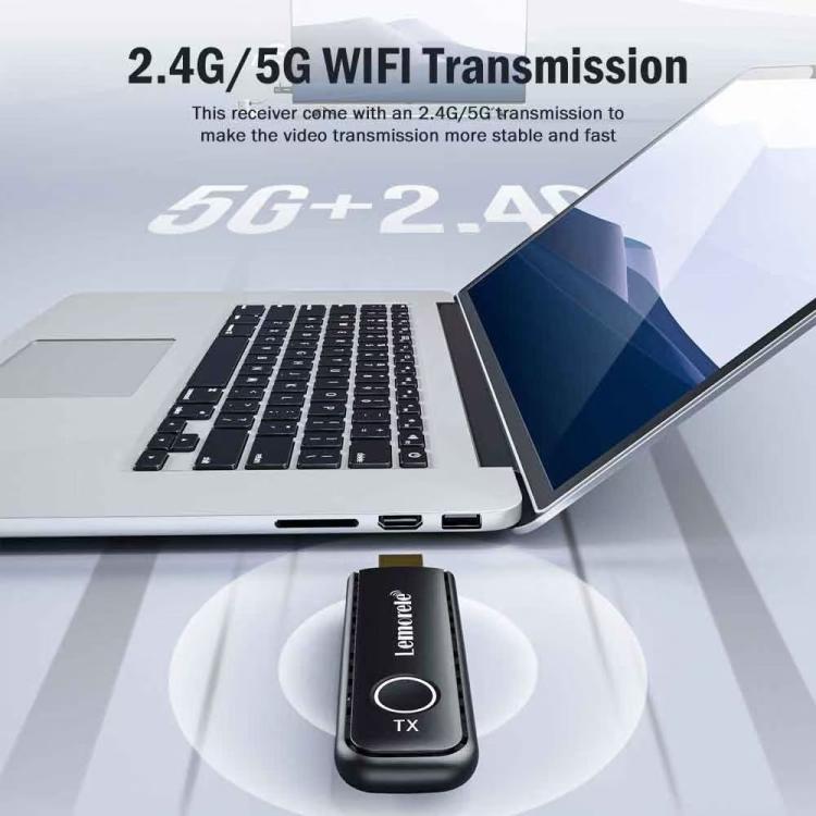 Lemorele G57 trådløst HDMI-presentasjonssett / 1080p presentasjonssystem med 8 sendere
