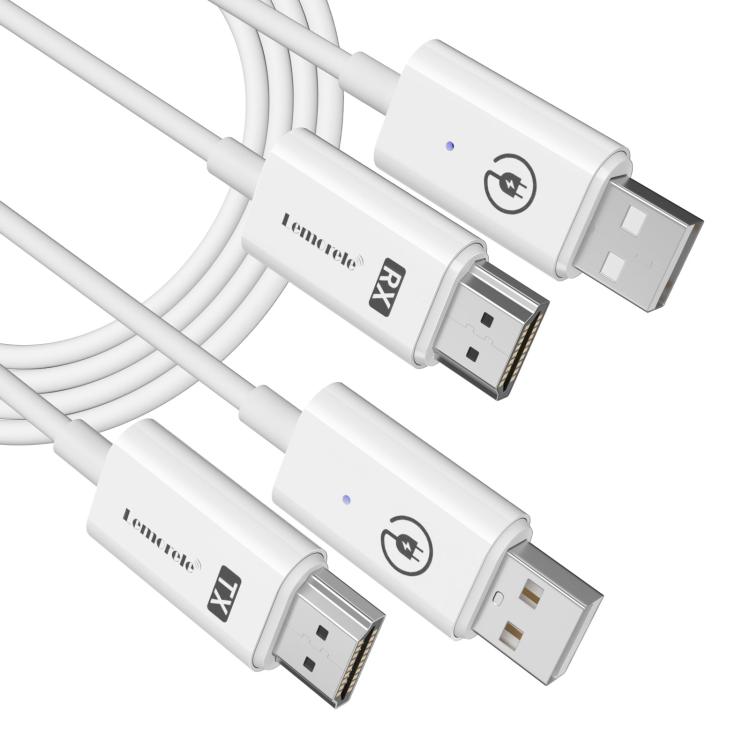 Lemorele trådløs HDMI-sender P100 1080p 50 m / Trådløs HDMI-adapter / HDMI-forlenger