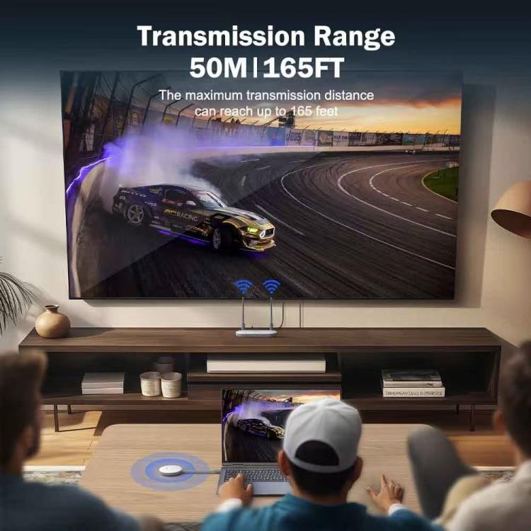 Lemorele G60 trådløst USB-A presentasjonssett / 1080p sender og mottaker med HDMI, VGA og lydutgang
