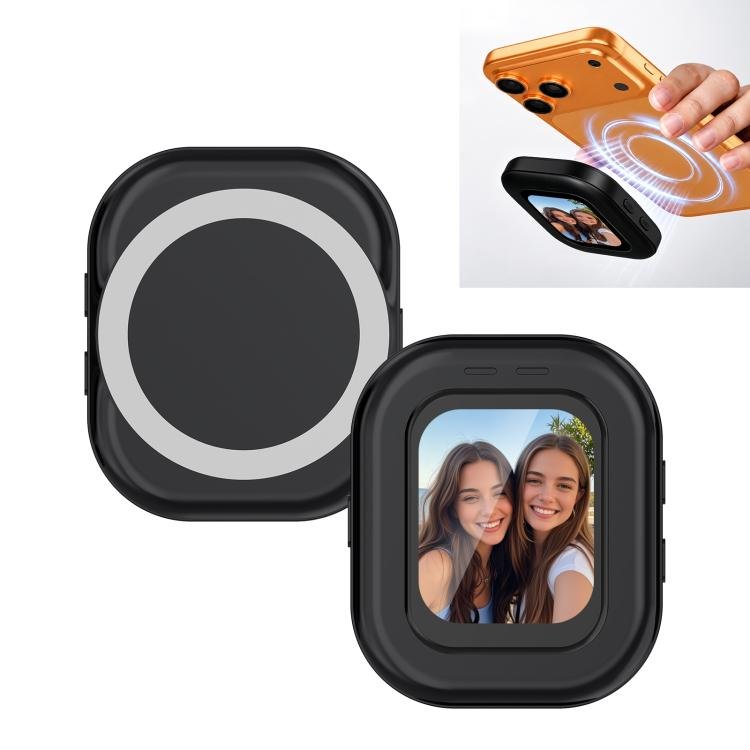 Magnetisk selfie-speil for mobilvlogging – Svart / Vloggmonitor / Selfie-skjerm for mobil