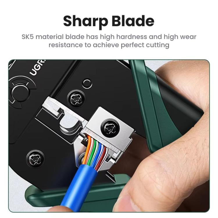 Ugreen krympetang for RJ45/RJ11 med kabelstripper / Nettverksverktøy / Kabelpressverktøy
