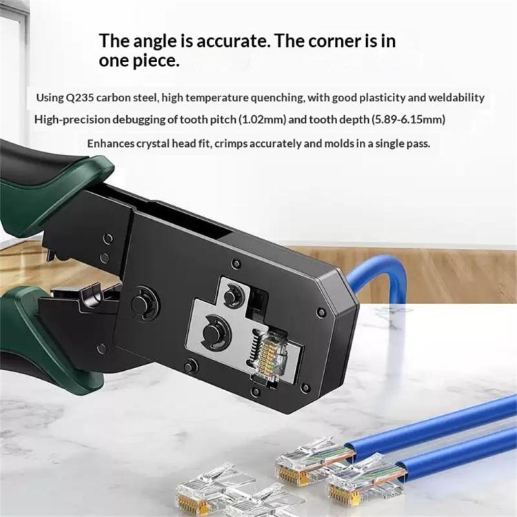 Ugreen krympetang for RJ45/RJ11 med kabelstripper / Nettverksverktøy / Kabelpressverktøy