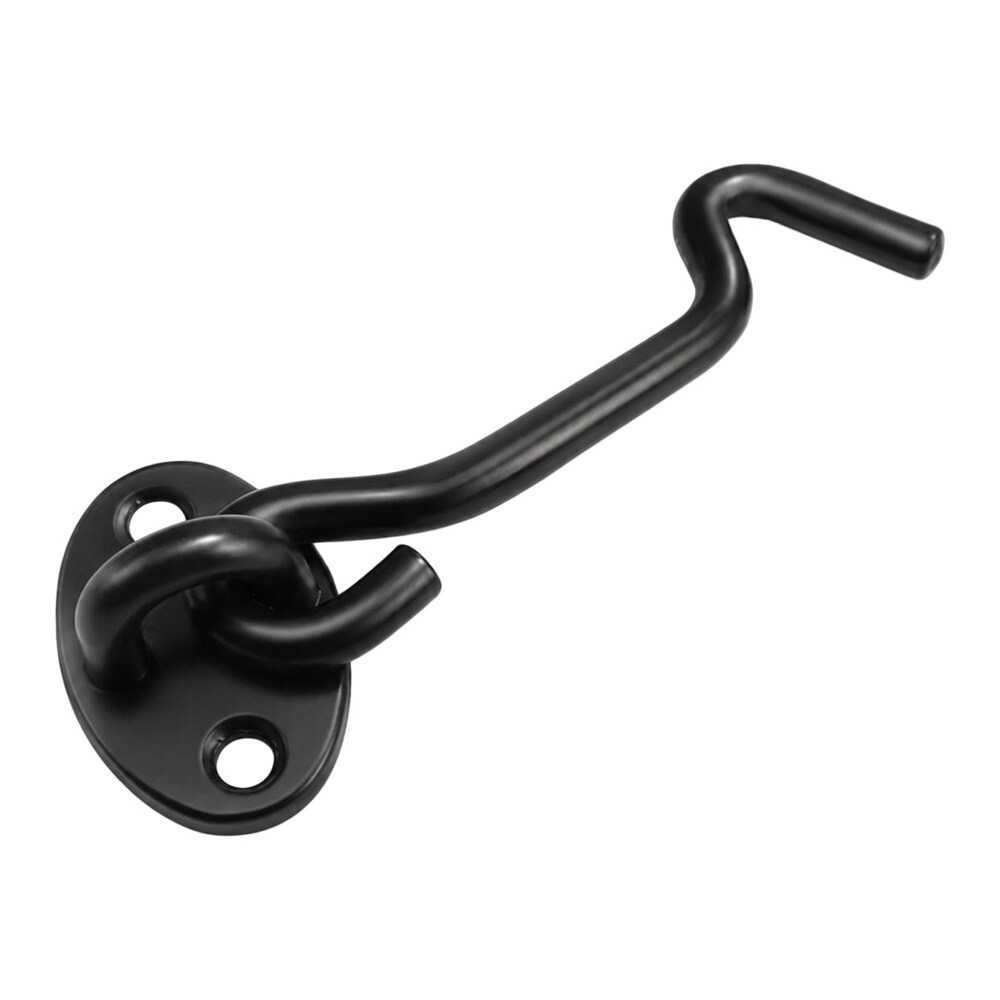 Vindus- og dørkrok i rustfritt stål, 10 cm – Svart / Dørkrok / Vinduskrok