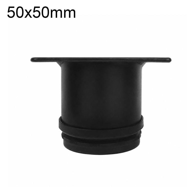 Justerbare møbelben i rustfritt stål 50x50 mm – Svart / Støtteben / Møbelstøtter