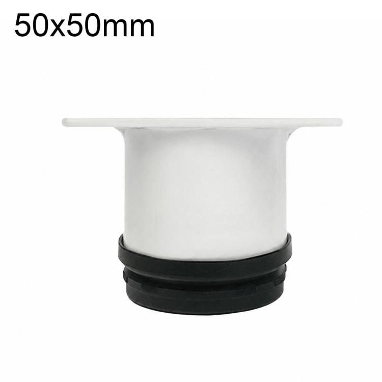 Justerbare møbelben i rustfritt stål 50x50 mm – Hvit / Støtteben / Møbelstøtte