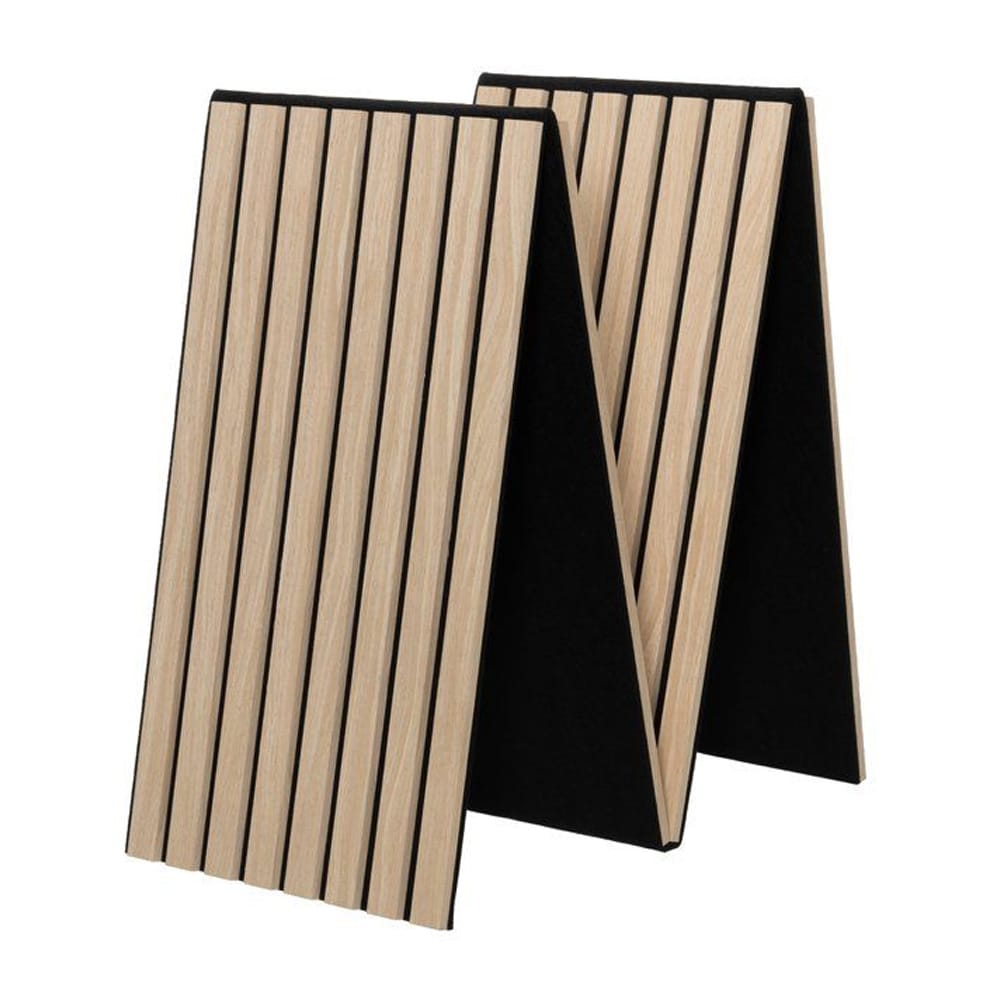 Akustisk veggpanel 32 x 240 cm – Eik / Akustikkpanel / Lydabsorberende ribbepanel i MDF