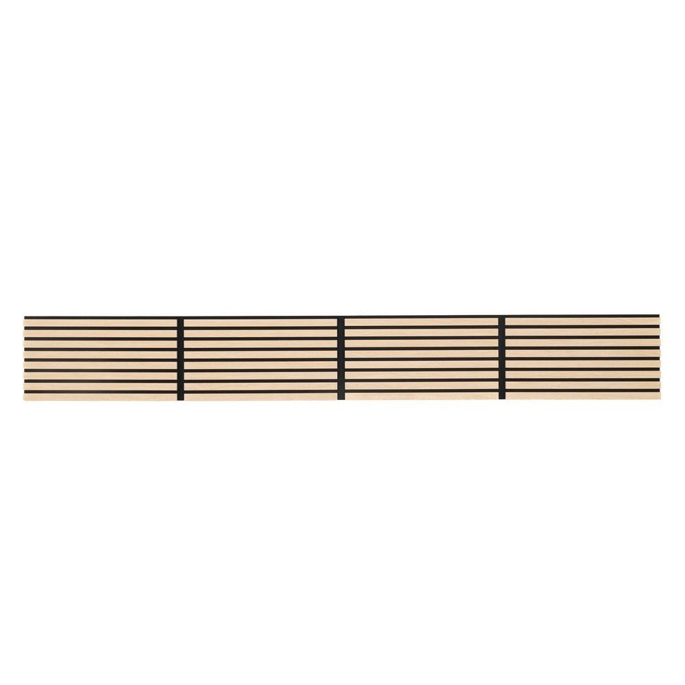 Akustisk veggpanel 32 x 240 cm – Eik / Akustikkpanel / Lydabsorberende ribbepanel i MDF