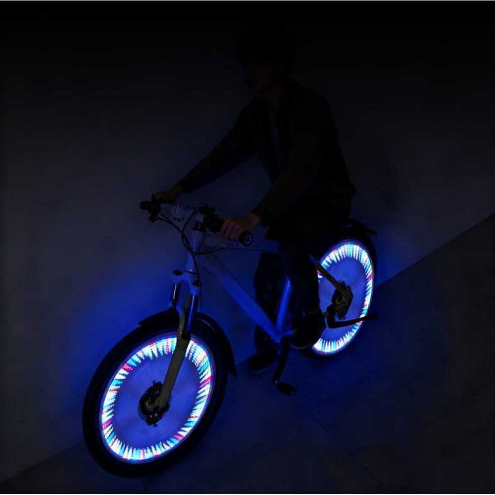 Ekerbelysning til sykkel / LED-lys til sykkeleiker / RGB-eikerlys med bevegelsessensor