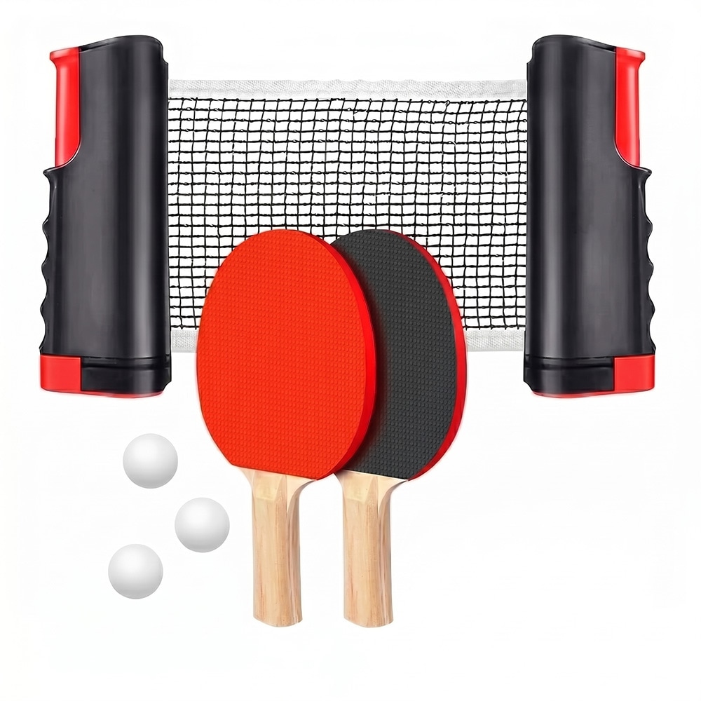 United TTS2690 bordtennissett / komplett pingissett med nett, 2 racketer og 3 baller