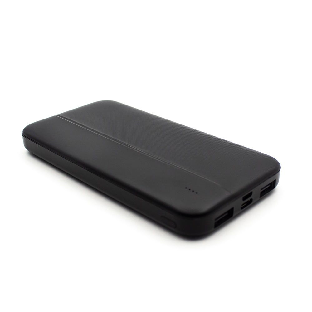 United PB2560 Powerbank 10 000 mAh / portabel lader med 2×USB-A, USB-C og Micro-USB