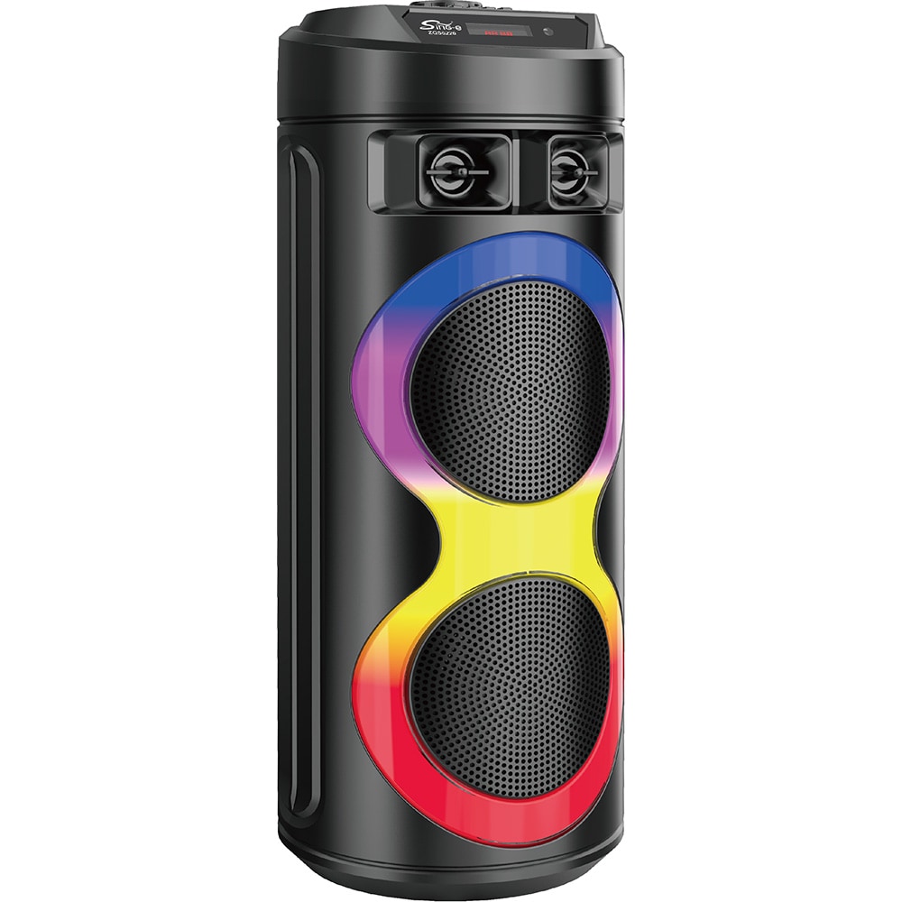 United SPK2574 Bluetooth-høyttaler 16 W / karaokehøyttaler med LED og mikrofon – Svart