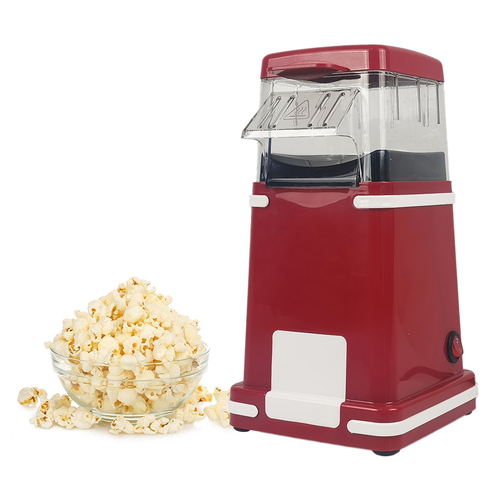 United PM2360 popcornmaskin 1200 W / varmluftspopper uten olje – Rød
