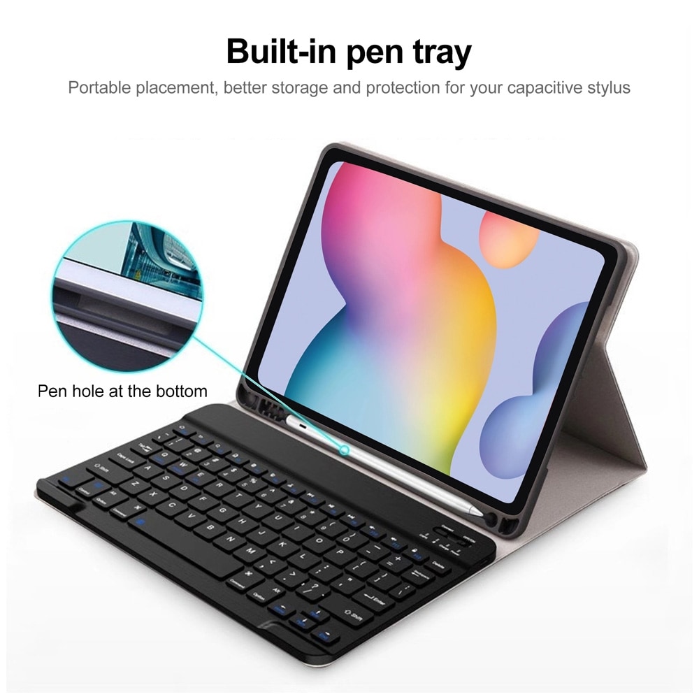 Tastaturveske til Samsung Galaxy Tab A9 Plus / Bluetooth-tastatur / Nettbrettveske