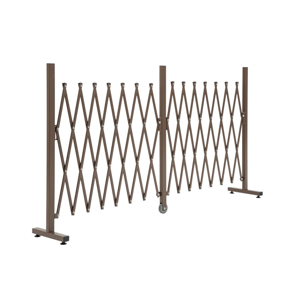 Uttrekkbar hagegrind 52–405×103,5 cm / avskjermingsgjerde / espalier – Mørkebrun