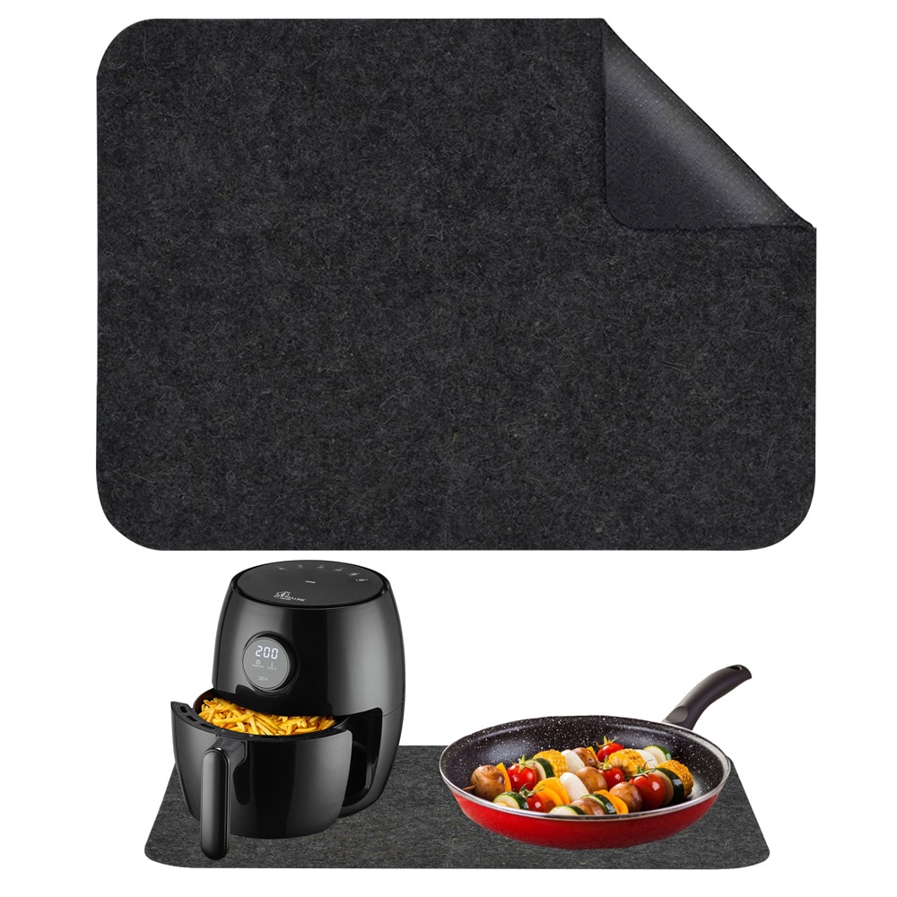 Beskyttelsesmatte til luftfryser, 60 x 45 cm / Varmebeskyttelse til kjøkkenbenk / Underlag til varmluftsfryser
