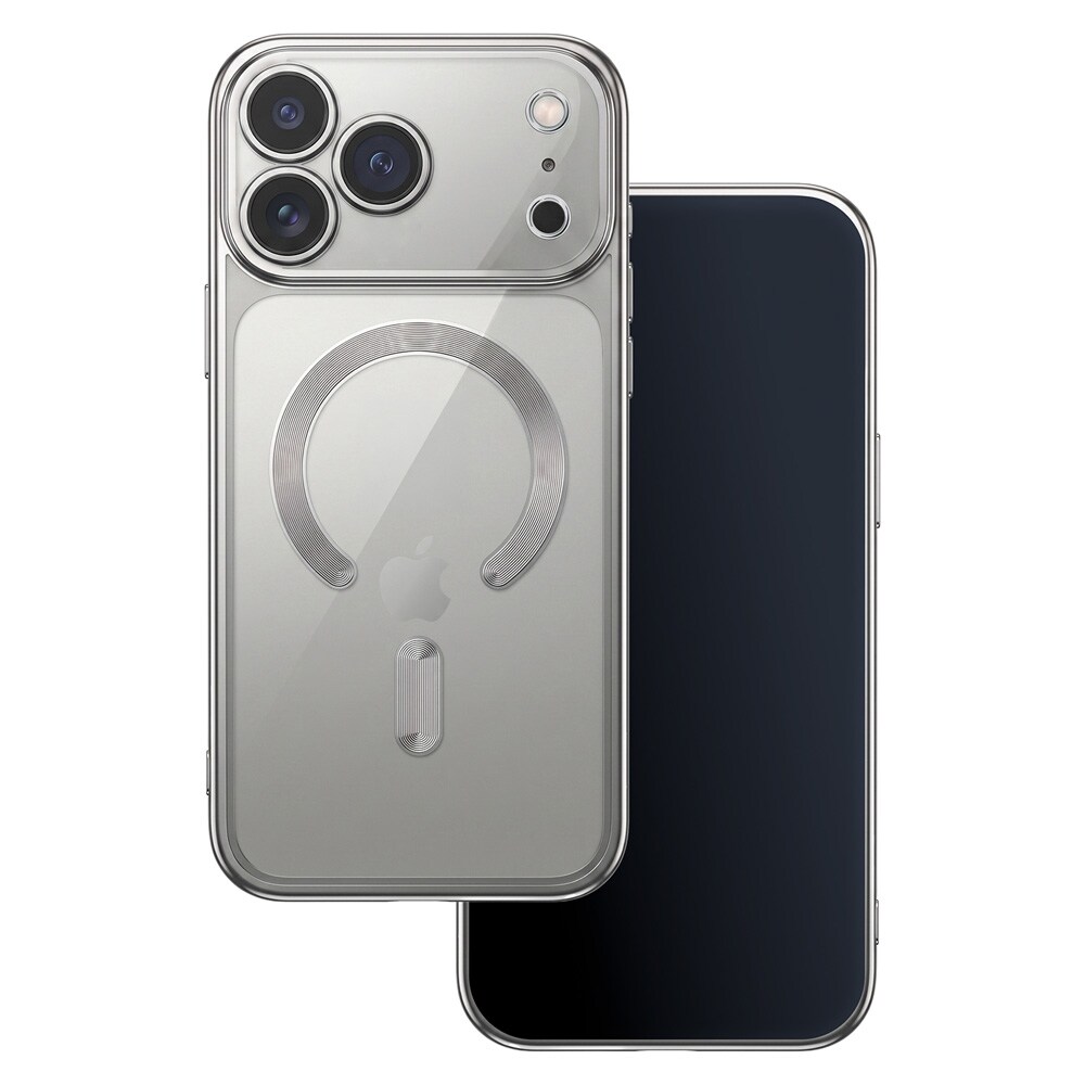 Color Chrome Mag-deksel til iPhone 17 Pro / 18 Pro - - Sølv / MagSafe-deksel / TPU-deksel