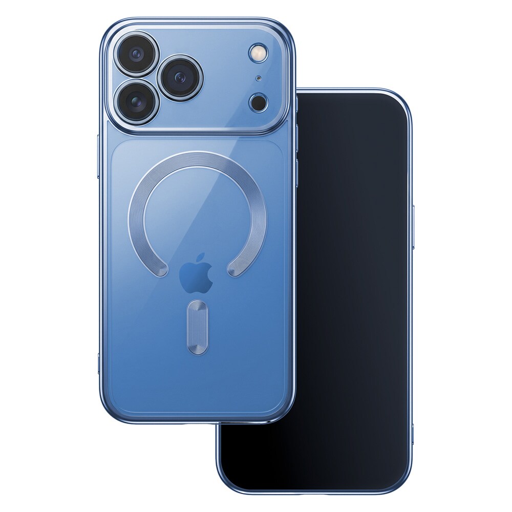 Color Chrome Mag-deksel til iPhone 17 Pro / 18 Pro – Blå / MagSafe-deksel / TPU-deksel