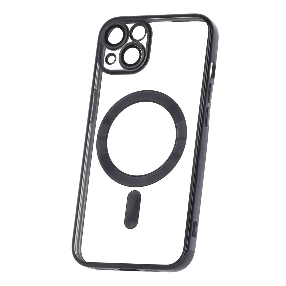 Color Chrome Mag-deksel til iPhone 17–18 Pro – Svart – MagSafe-deksel – TPU-deksel