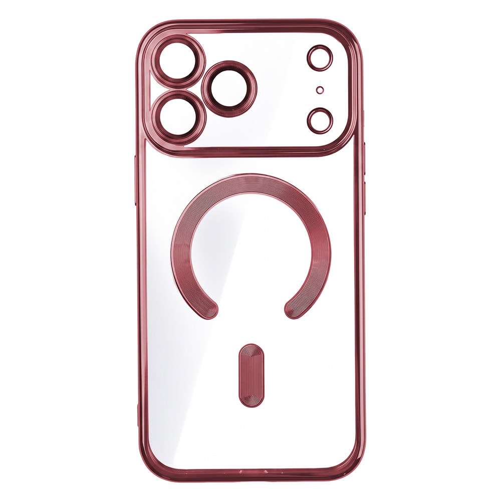 Color Chrome Mag-skall til iPhone 17–18 Pro Max – Mørk kirsebær – Mag-skall – TPU-etui