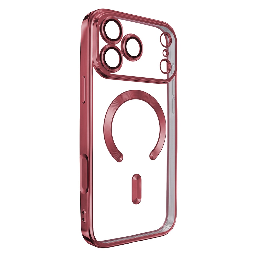 Color Chrome Mag-skall til iPhone 17–18 Pro Max – Mørk kirsebær – Mag-skall – TPU-etui