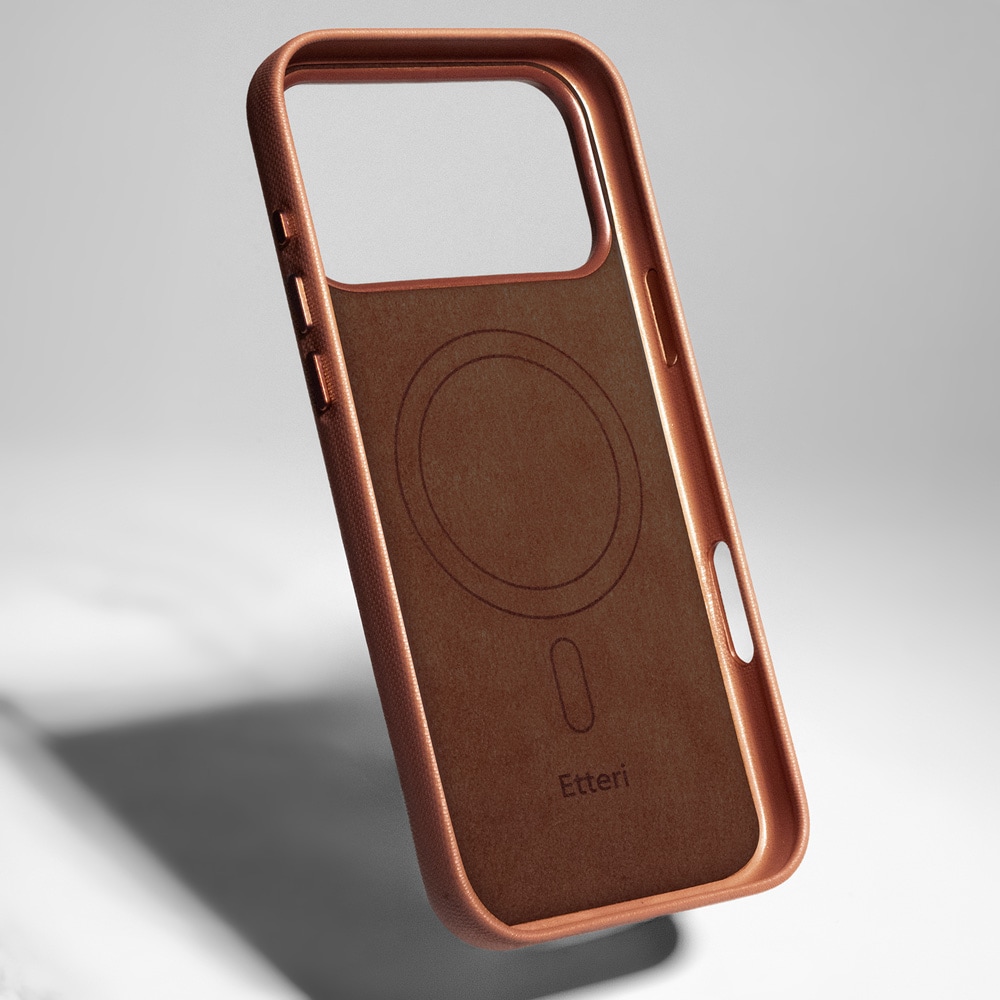 Etteri Elegant Mag-deksel til iPhone 17 Pro Max / 18 Pro Max – Brun / Deksel / 3D-deksel