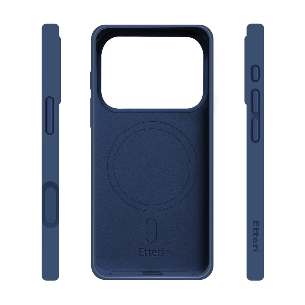 Etteri silikon-MagSafe-etui til iPhone 17/18 Pro – Mørkeblå / Mag-etui / Silikonetui