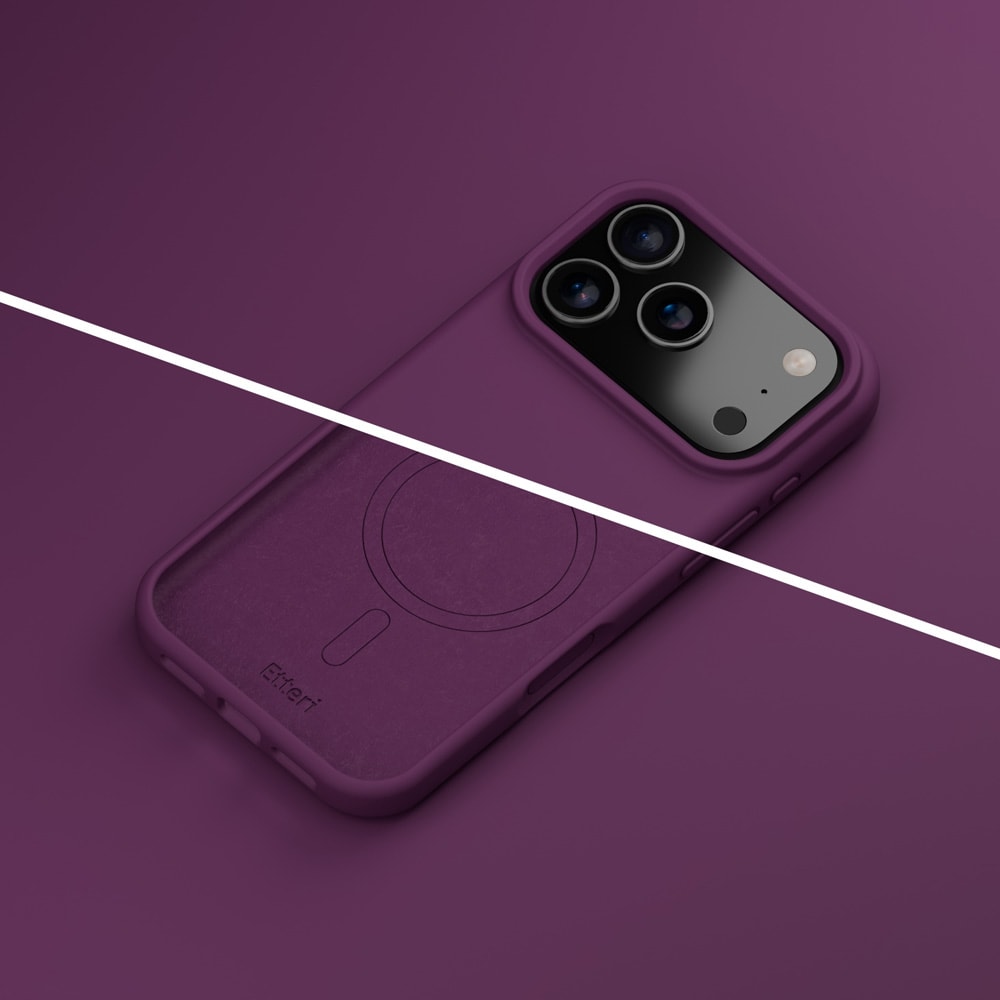 Etteri silikon-MagSafe-etui til iPhone 17/18 Pro Max – Kirsebær / Magcase / Etui