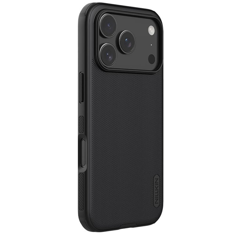 Nillkin Super Frosted Pro-deksel i svart til iPhone 17–18 Pro / Mobildeksel / Etui