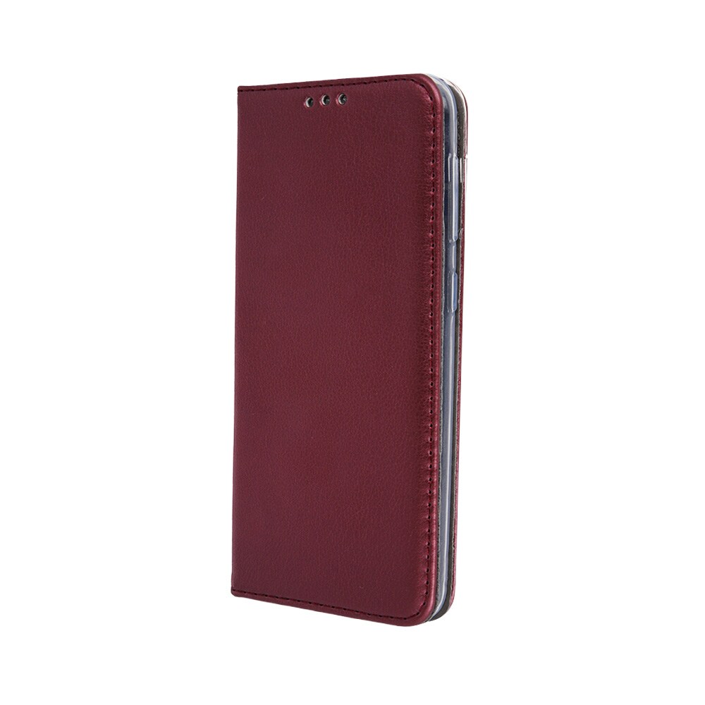 Flip-etui med stativ til iPhone 17 Pro / 18 Pro – Vindrød / Lommebok-etui / Mobiletui
