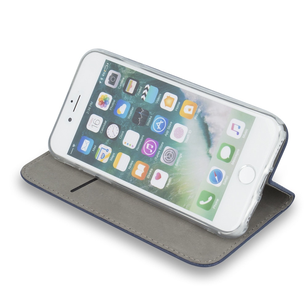 Flip-etui med stativ til iPhone 17 Pro / 18 Pro – Blå / Lommebok-etui / Mobiletui