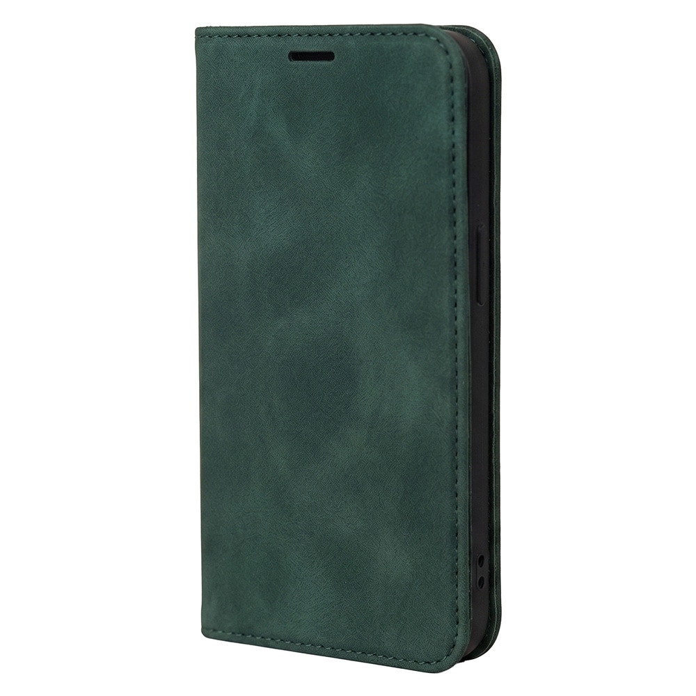 Smart Suede-etui til iPhone 17/18 Pro Max – Grønn / Lommebok-etui / Flip-etui