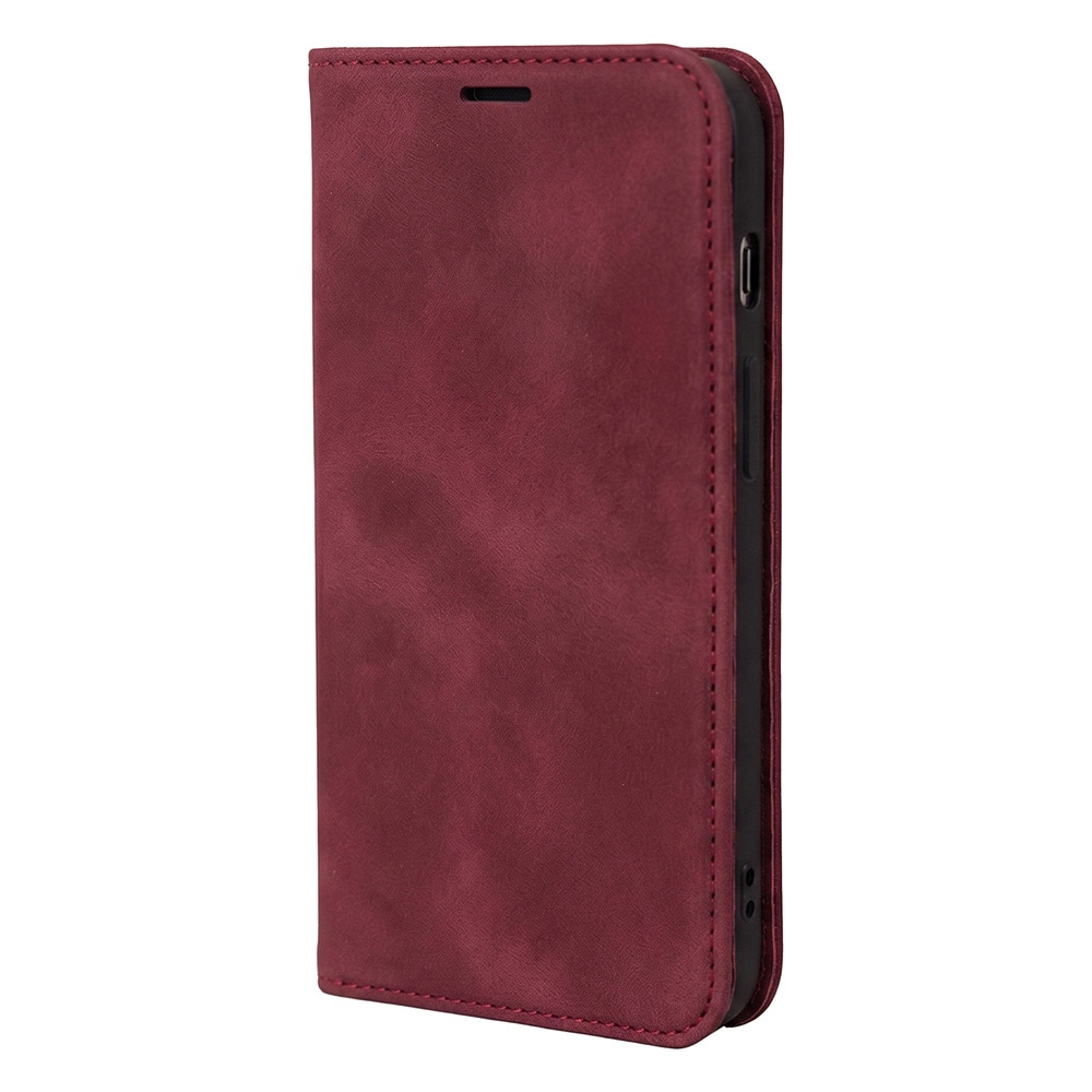 Smart Suede-etui til iPhone 17/18 Pro Max – Rødbrun / Lommeboketui / Flip-etui
