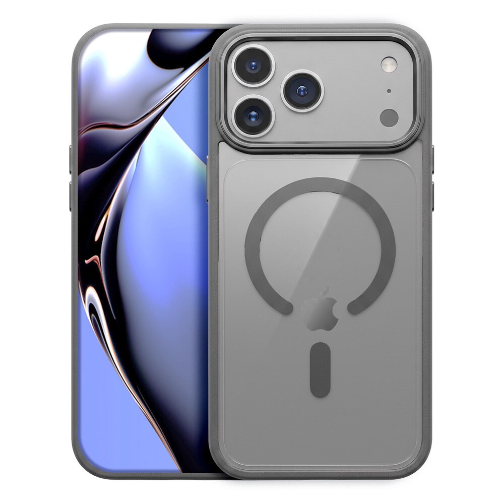 TFO Color Clear Mag-deksel til iPhone 17 Pro Max / 18 Pro Max / MagSafe-deksel – Sølv