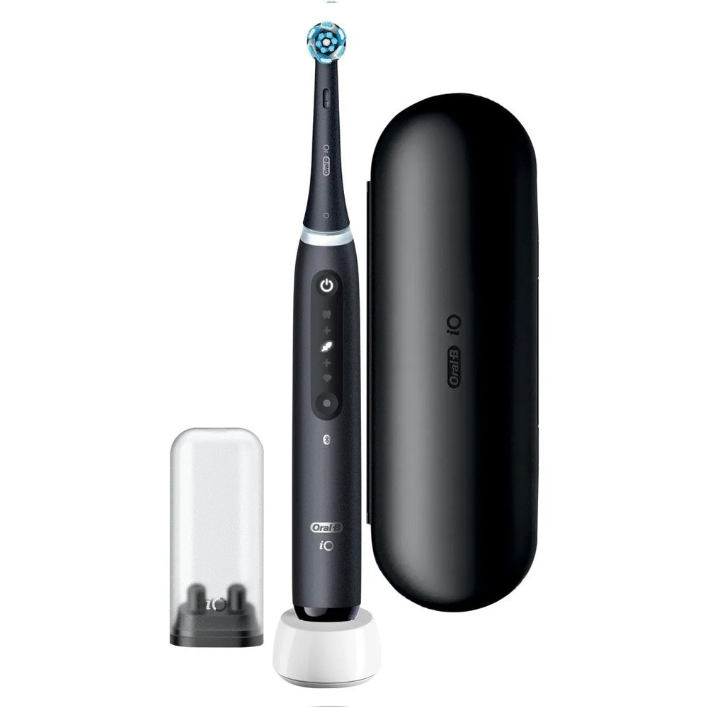 Oral-B iO Series 5N – Svart / Smart elektrisk tannbørste med 5 innstillinger / Magnetisk tannbørste