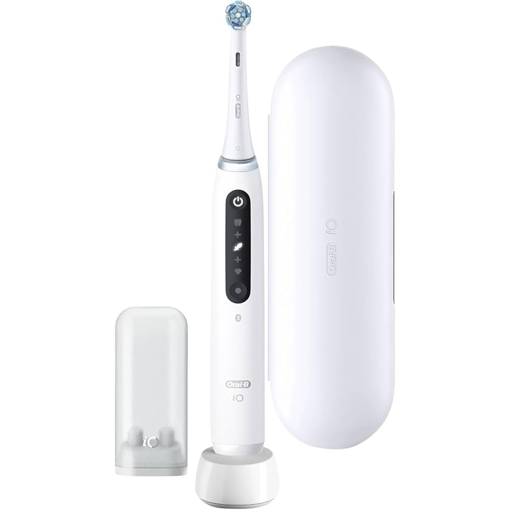 Oral-B iO Series 5N / Hvit, smart elektrisk tannbørste med 5 innstillinger / Magnetisk iO-tannbørste