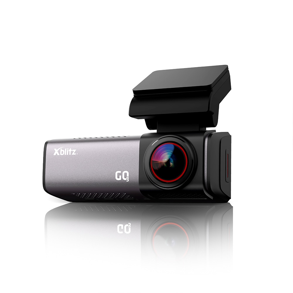 Xblitz GO3 Dash Cam / 4K-bilkamera med GP og Wi-Fi / Frontrutekamera med loop-opptak